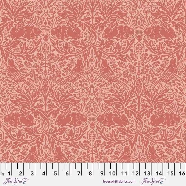 Morris &amp; Co / Wandle / Brer Rabbit Coral / Per 25cm