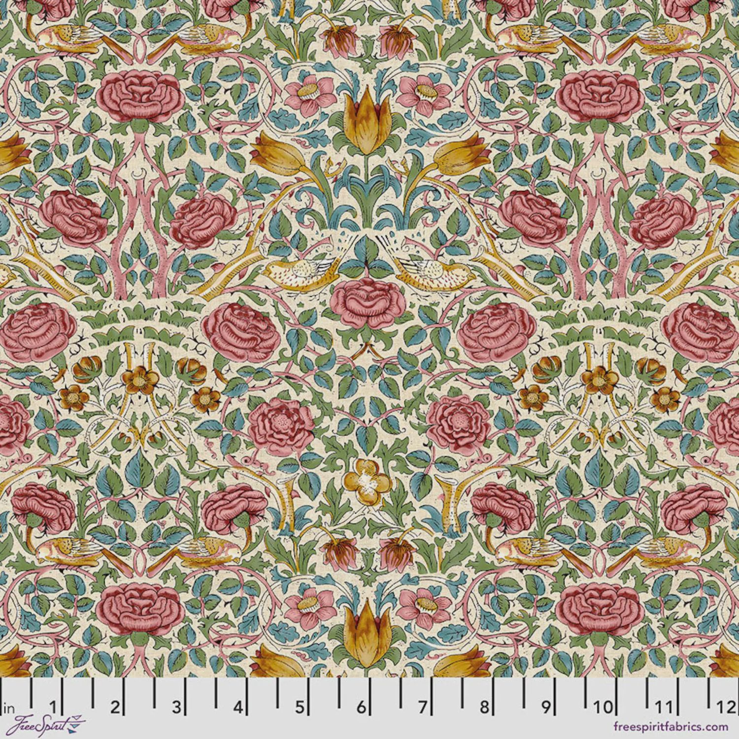 Morris &amp; Co / Emery Walker / Rose - Rose / Per 25cm