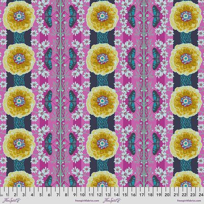 Vivacious Cotton Lawn by Anna Maria / Natural Order - Magenta / Per 25cm
