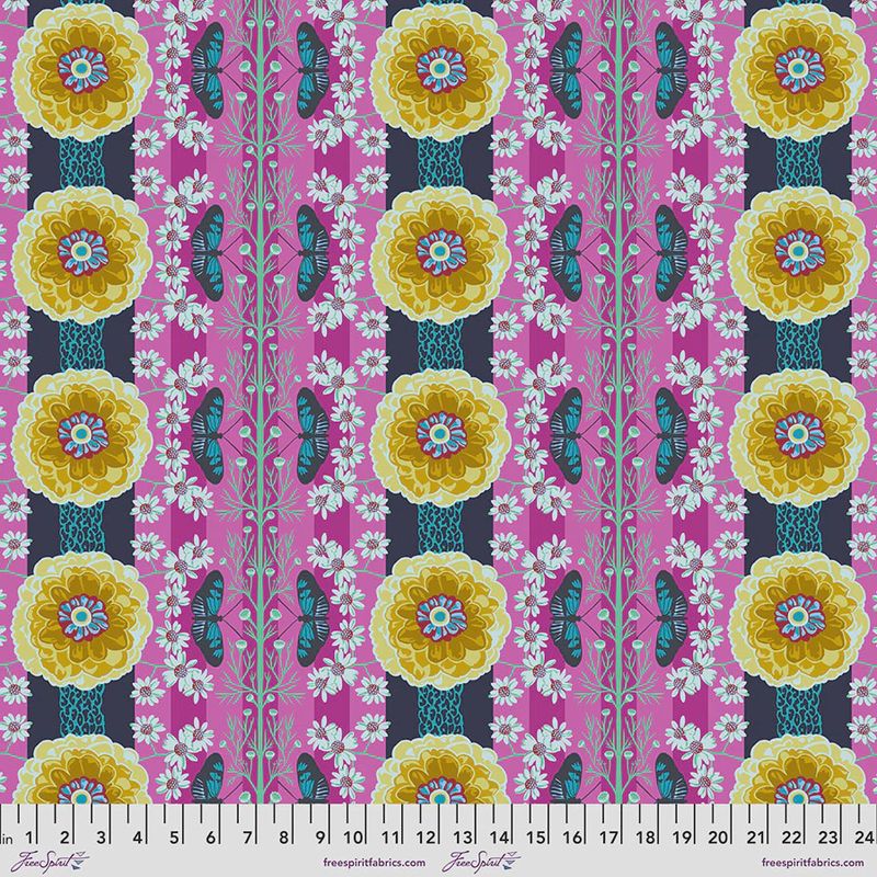 Vivacious Cotton Lawn by Anna Maria / Natural Order - Magenta / Per 25cm