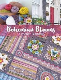 Bohemian Blooms Crochet Blanket by Jane Crowfoot