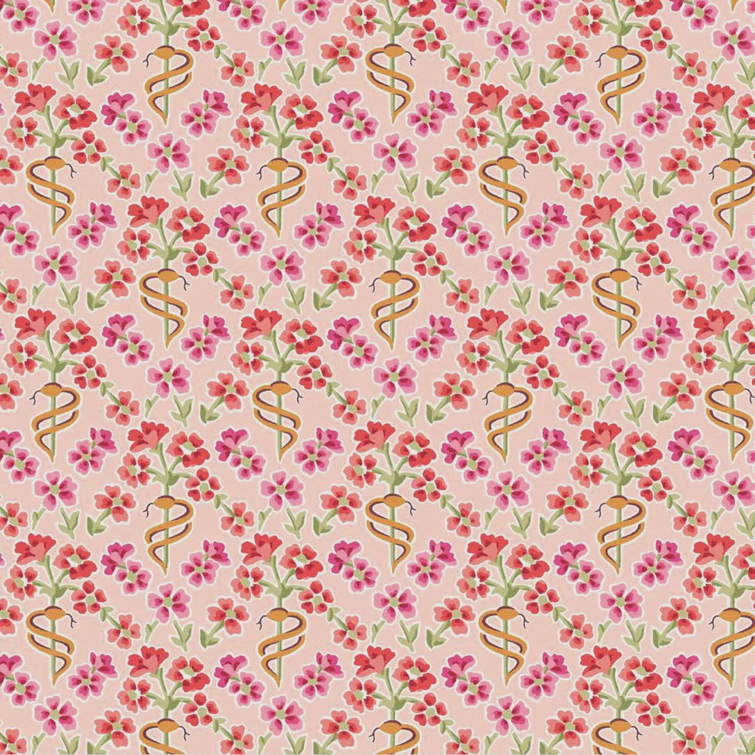Liberty Tana Lawn - Floral Serpent A - 25cm