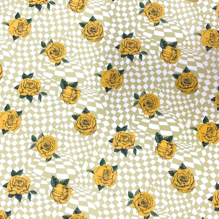 Liberty Tana Lawn - Checkered Rose B - 25cm
