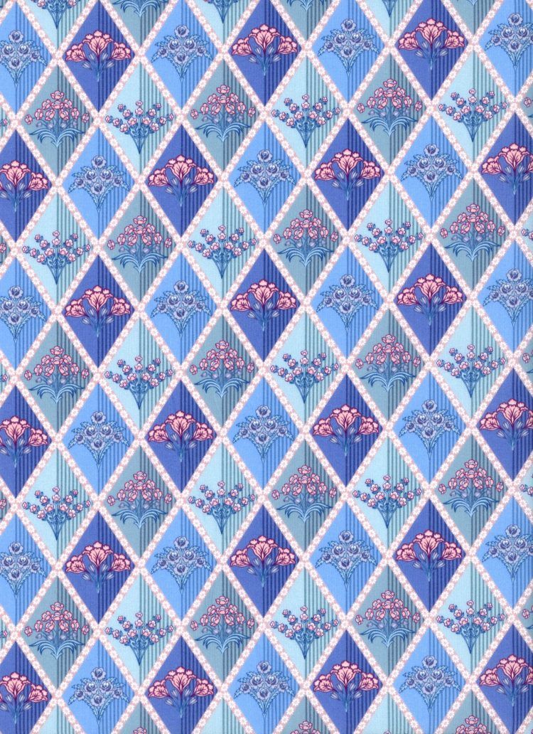 Liberty Tana Lawn - Floral Harlequinn C - 25cm
