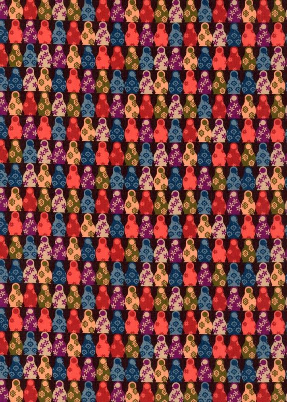 Liberty Tana Lawn - Russian Dolls B - 25cm