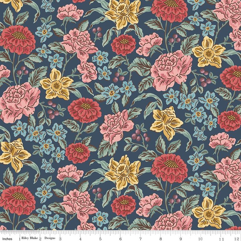 Jane Austen Collection / Emma - Hartfield Navy / per 25cm