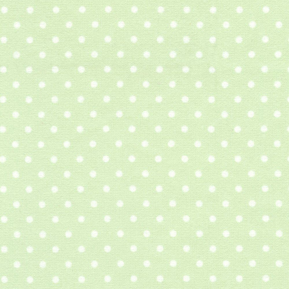 Robert Kaufman / Cozy Cotton Flannel - Pistachio Spot / 25cm