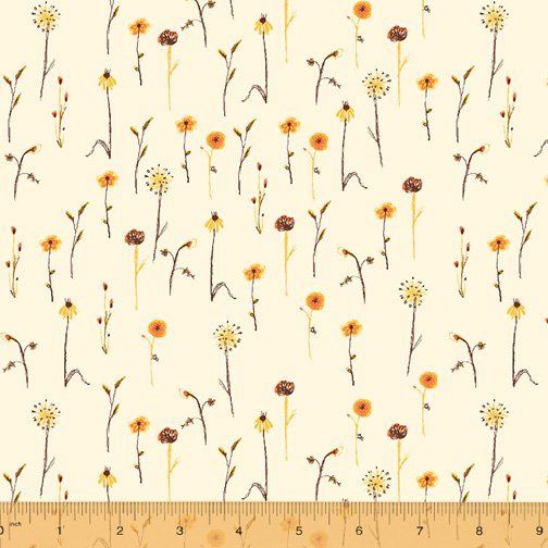 Heather Ross Far Far Away - Wildflowers Cream - 25cm