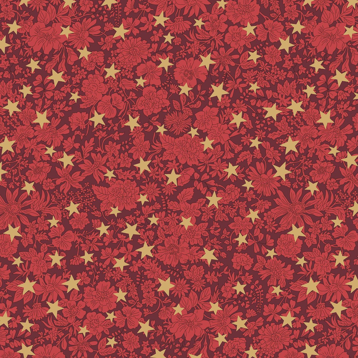 Liberty Lasenby Cotton / Emily Star A / 25cm