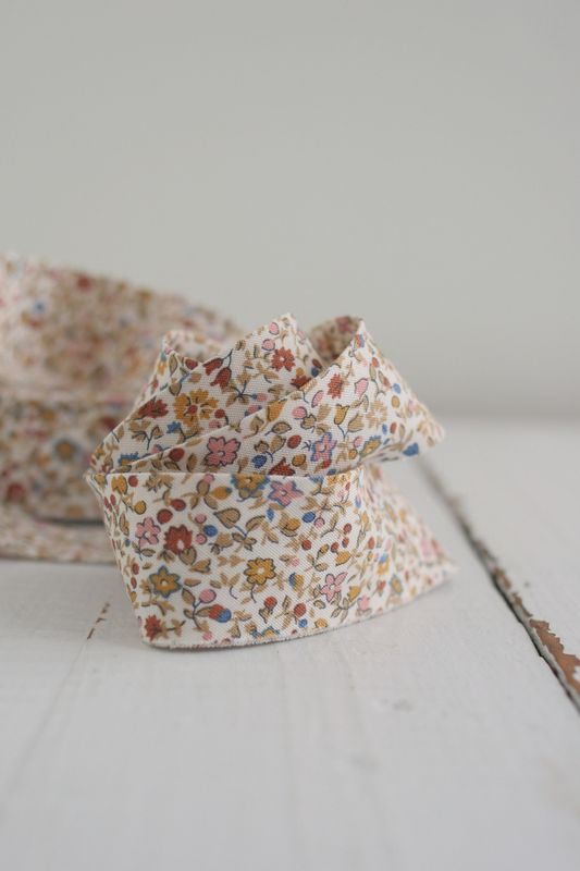 2.5" Bias Quilt Binding / Liberty Denim Posy / per metre