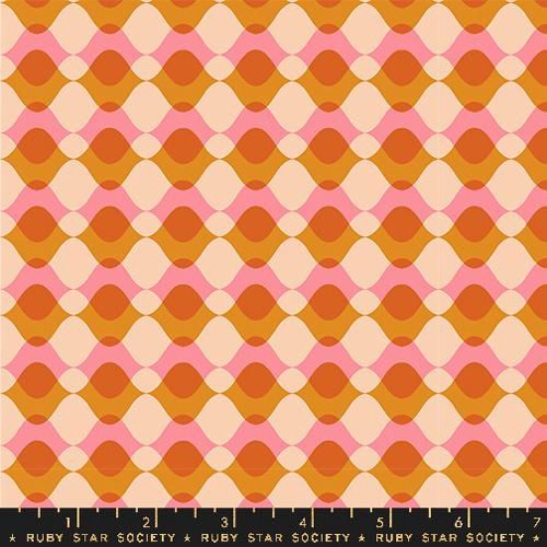 Ruby Star Society Geometry / Ripple - Sorbet / per 25cm