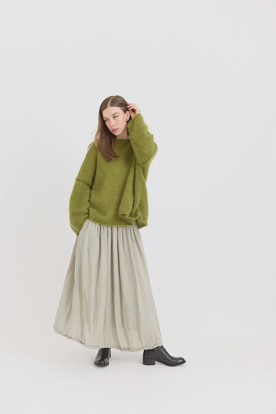 Metta - Primrose Skirt, Colour: Concrete, Size: 1