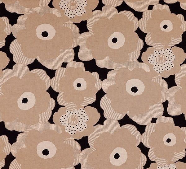 Japanese Cotton-Linen / Mocha Poppy / per 25cm