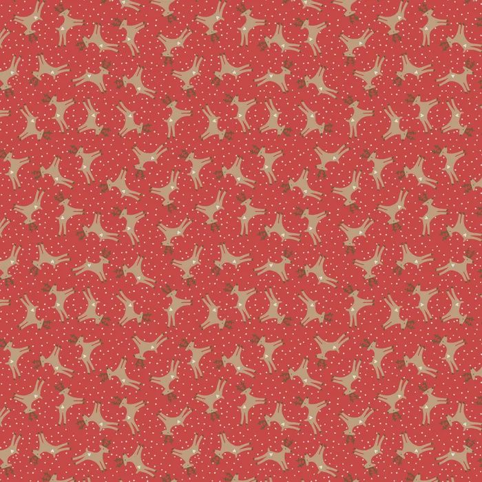 Natalie Bird Pocket Full of Joy / Reindeer Red / Per 25cm
