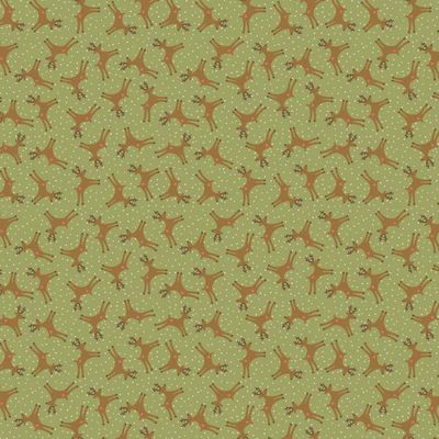 Natalie Bird Pocket Full of Joy / Reindeer Green / Per 25cm