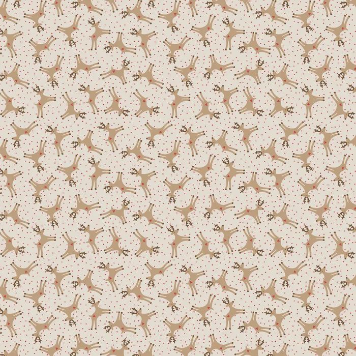 Natalie Bird Pocket Full of Joy / Reindeer Cream / Per 25cm
