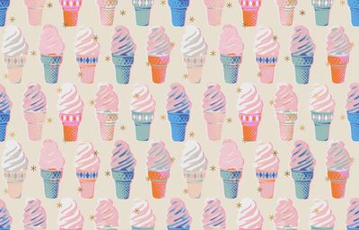 Ruby Star / Best Day Ever / Ice Cream - Natural / 25cm