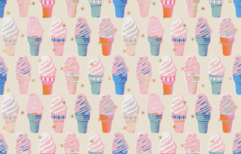 Ruby Star / Best Day Ever / Ice Cream - Natural / 25cm