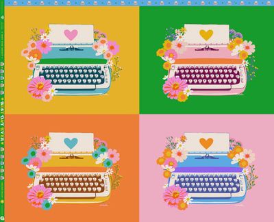 Ruby Star / Best Day Ever / Typewriter Panel / 90cm Panel