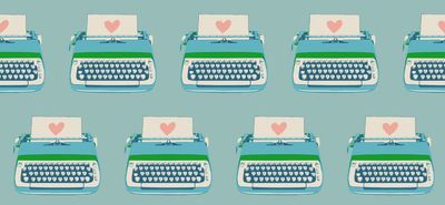 Ruby Star / Best Day Ever / Vintage Typewriter Blue / 25cm