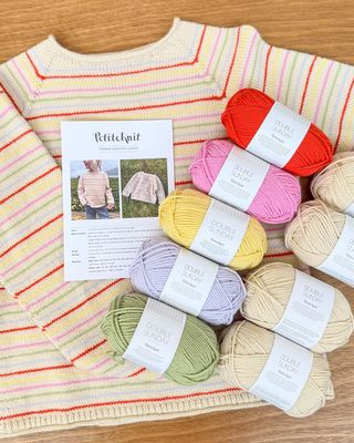 Petite Knit Frankie Sweater / Double Sunday Yarn Kit Petite Knit Frankie Sweater / Double Sunday Yarn Kit