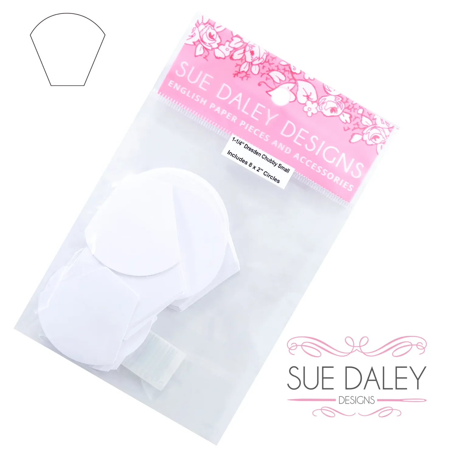 Dresden Chubby Paper Templates / Small 1.25" x 100qty