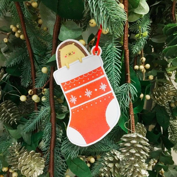 Niina Aoki Christmas Card / Harriet Hedgehog