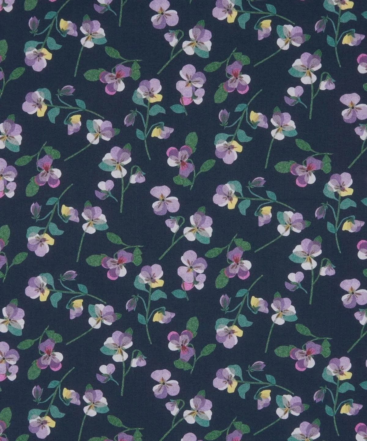 Liberty Tana Lawn / Pansy Scatter B / 25cm