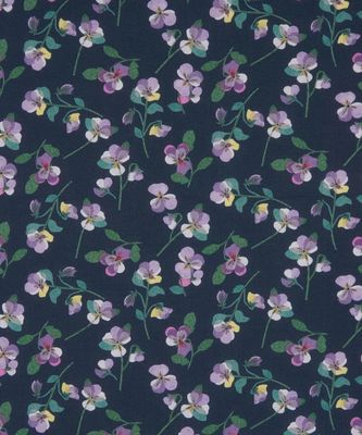 Liberty Tana Lawn / Pansy Scatter B / 25cm