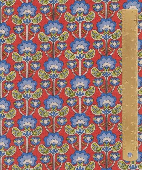 Liberty Tana Lawn - Floral Rebellion / Peacock Posy C / 25cm