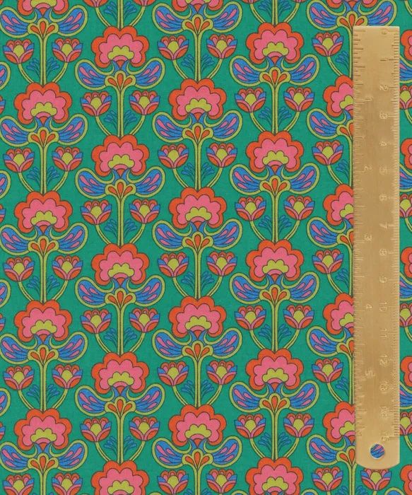 Liberty Tana Lawn - Floral Rebellion / Peacock Posy A / 25cm