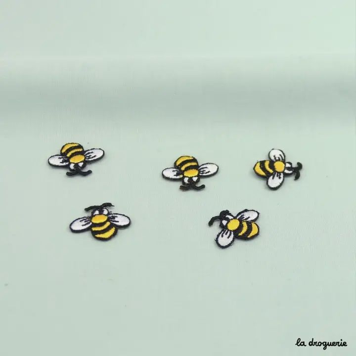Iron on Patches Pk 5 Bees