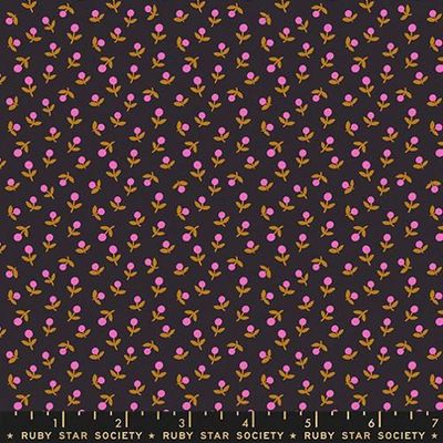 Ruby Star Catnap / Playful Flowers - Black / 25cm