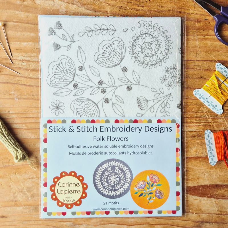 Stick &amp; Stitch Embroidery Designs / Folk Flowers