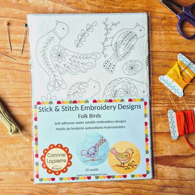 Stick &amp; Stitch Embroidery Designs / Folk Birds