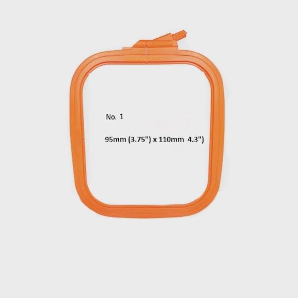 Nurge Square Plastic Hoops 110mm X 95mm (4.3" 3.75")