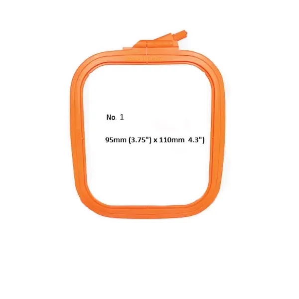 Nurge Square Plastic Hoops 110mm X 95mm (4.3" 3.75")