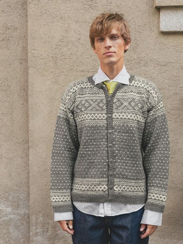 Setesdal Cardigan Mens 2510_07 / Sandnes Garn Pattern