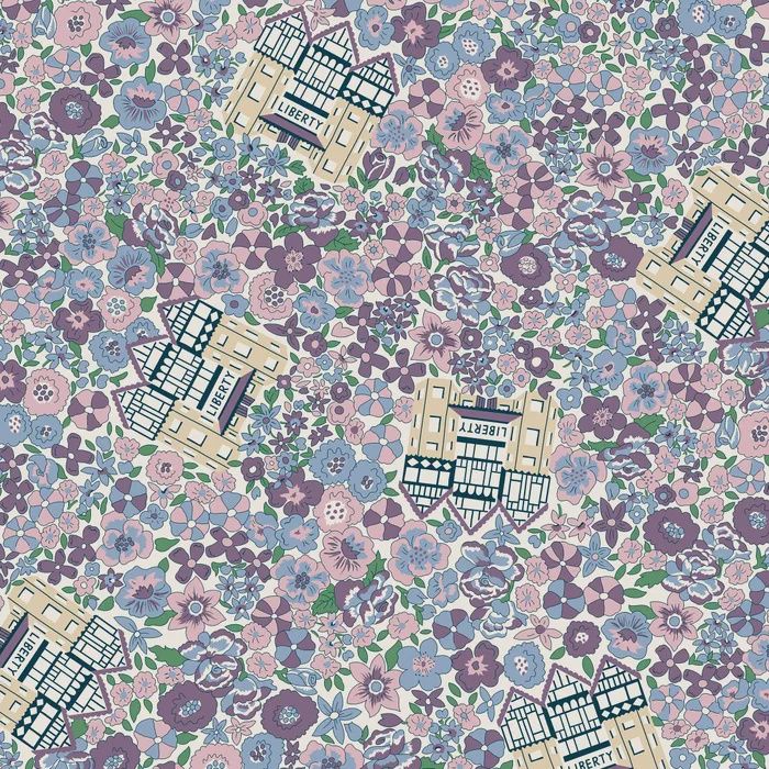 Liberty Lasenby Cotton / Flower Shop B / 25cm