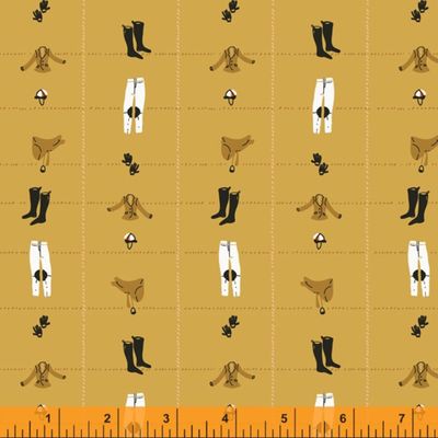 Heather Ross West Hill / Riding Gear - Mustard / 25cm