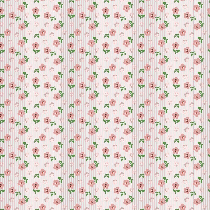 Poppie Cotton Flower Market / Sugar Petals - Pink / 25cm