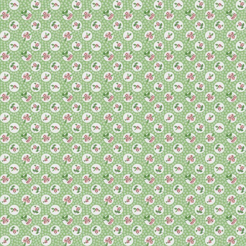 Poppie Cotton Flower Market / Pocket Posies - Green / 25cm