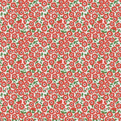 Poppie Cotton Flower Market / Forget Me Nots - Red / 25cm