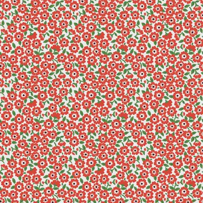 Poppie Cotton Flower Market / Forget Me Nots - Red / 25cm