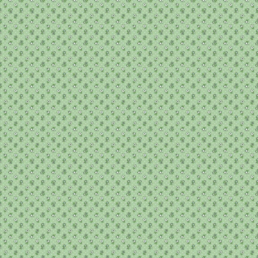 Poppie Cotton Flower Market / Flower Freckles - Green / 25cm