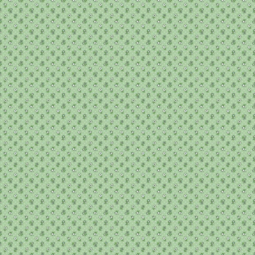 Poppie Cotton Flower Market / Flower Freckles - Green / 25cm