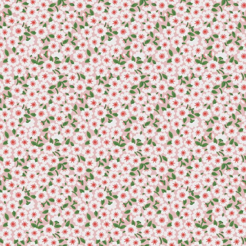 Poppie Cotton Flower Market / Forget Me Nots - Pink / 25cm