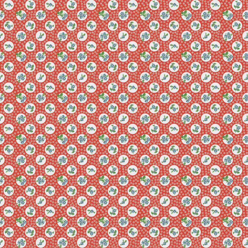 Poppie Cotton Flower Market / Pocket Posies - Red / 25cm