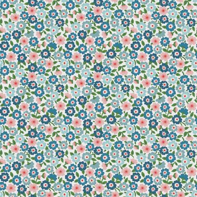 Poppie Cotton Flower Market / Forget Me Nots - Blue / 25cm