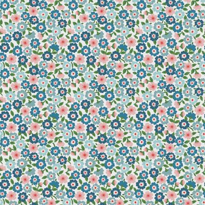 Poppie Cotton Flower Market / Forget Me Nots - Blue / 25cm